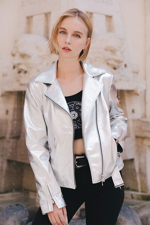 Silver Jacket, Leather Jackets in Rome